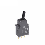 NKK Switches Toggle Switch, Through Hole Mount, On-On, SPDT, PC Terminal Terminal, 28V ac/dc