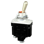 Honeywell Toggle Switch, Bushing Mount, (On)-Off, SPST, Screw Terminal, 125V ac