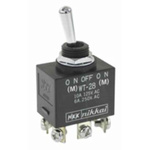 NKK Switches Toggle Switch, Panel Mount, (On)-Off-(On), DPDT, Screw Terminal