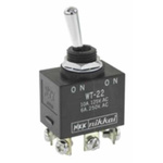 NKK Switches Toggle Switch, Panel Mount, On-On, DPDT, Screw Terminal