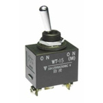 NKK Switches Toggle Switch, Panel Mount, On-(On), SPDT, Screw Terminal