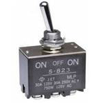NKK Switches Toggle Switch, Panel Mount, On-Off-On, DPDT, Screw Terminal, 30 V dc, 125V ac