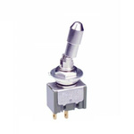 NKK Switches Toggle Switch, Panel Mount, On-Off, SPST, PC Pin Terminal