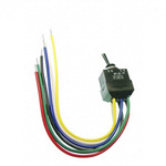 NKK Switches Toggle Switch, Panel Mount, On-On, DPDT, Wire Lead Terminal, 30 V dc, 125V ac