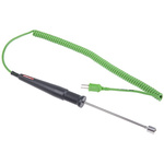 RS PRO K Surface Temperature Probe, 110mm Length, 10mm Diameter, +300 °C Max, With SYS Calibration