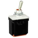 Honeywell Toggle Switch, Bushing Mount, On-On-On, DPDT, Wire Lead Terminal