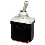 Honeywell Toggle Switch, Bushing Mount, On-On, DPDT, Wire Lead Terminal