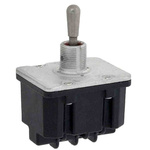 Honeywell Toggle Switch, Bushing Mount, On-Off, 4PST, Wire Lead Terminal