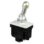 Honeywell Toggle Switch, Bushing Mount, DPDT, Screw Terminal, 125V ac