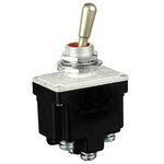 Honeywell Toggle Switch, Bushing Mount, DPDT, Screw Terminal