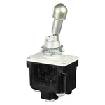 Honeywell Toggle Switch, Bushing Mount, DPDT, Screw Terminal, 125V ac