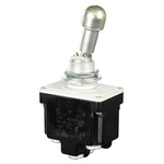 Honeywell Toggle Switch, Bushing Mount, DPDT, Screw Terminal, 125V ac