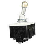 Honeywell Toggle Switch, Bushing Mount, On-Off-On, 4PDT, Screw Terminal, 125V ac