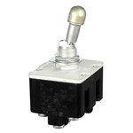 Honeywell Toggle Switch, Bushing Mount, On-On, 4PDT, Screw Terminal, 125V ac