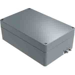 RS PRO Grey Die Cast Aluminium Enclosure, IP66, IK09, Shielded, 101 x 280 x 180mm