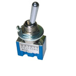 NIDEC COPAL ELECTRONICS GMBH Toggle Switch, PCB Mount, (On)-Off-(On), SPDT, Solder Terminal