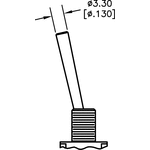 TE Connectivity Toggle Switch, PCB Mount, On-On, SPDT, Through Hole Terminal