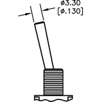 TE Connectivity Toggle Switch, PCB Mount, On-On, DPDT, Through Hole Terminal, 120 V ac, 28V dc