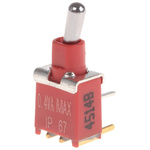 KNITTER-SWITCH Toggle Switch, PCB Mount, On-On, SPDT, Through Hole Terminal, 20V
