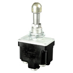Honeywell Toggle Switch, Panel Mount, (On)-Off-(On), DPDT, Screw Terminal