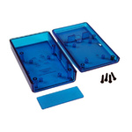 1593QTBU | Hammond Transparent Blue ABS Instrument Case, 112 x 66 x 28mm