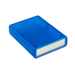 1593SALTBU | Hammond Transparent Blue ABS Instrument Case, 91 x 66 x 21mm