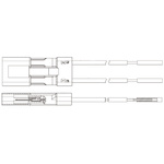 2106391-4 | TE Connectivity, SlimSeal SSL Female 4 Way Cable Assembly with a 0.1m Cable, 250 V ac/dc
