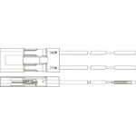 2106391-2 | TE Connectivity, SlimSeal SSL Female 2 Way Cable Assembly with a 0.1m Cable, 250 V ac/dc