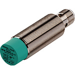 Pepperl + Fuchs Inductive Barrel-Style Proximity Sensor, M18 x 1, 12 mm Detection, PNP Output, 5 → 36 V dc, IP68