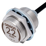 Omron Inductive Barrel-Style Proximity Sensor, M30 x 1.5, 22 mm Detection, NPN Output, 10 → 30 V, IP67