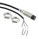 Omron Inductive Barrel-Style Proximity Sensor, M12 x 1, 8 mm Detection, PNP Output, IP67