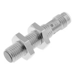 Omron Barrel-Style Proximity Sensor, M8 x 1, 2 mm Detection, NPN Normally Open Output, 12 → 24 V dc, IP67, IP69K