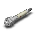 Omron Inductive Barrel-Style Proximity Sensor, M8 x 1, 1.5 mm Detection, NO Output