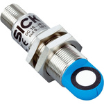 Sick UM18 Series Ultrasonic Barrel-Style Ultrasonic Sensor, M18 x 1, 120 - 1000 mm Detection, 10 → 30 V dc, IP65
