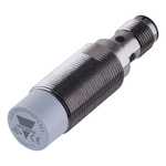 Carlo Gavazzi ICB18 Series Inductive Barrel-Style Inductive Proximity Sensor, M18 x 1, 8 mm Detection, PNP Output, 10