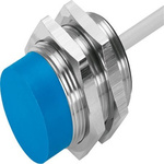 Festo SIEN Series Inductive Barrel-Style Proximity Sensor, M30 x 1.5, 15 mm Detection, PNP Output, 10 → 30 V dc,