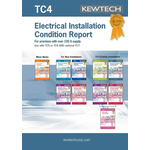 Kewtech Corporation TC4 Electrical Installation Certificate, Certificate Type Inspection & Test Schedule, For Use With