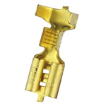 RS PRO Uninsulated Female Spade Connector, Receptacle, 6.35 x 0.8mm Tab Size