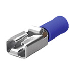 165536-1 | TE Connectivity PIDG Positive Lock .250 EX Blue Insulated Female Spade Connector, Receptacle, 6.35 x 0.81mm Tab Size,