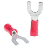 34155 | TE Connectivity, PLASTI-GRIP Insulated Crimp Spade Connector, 0.26mm² to 1.65mm², 22AWG to 16AWG, M4 Stud Size Vinyl,