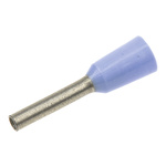 FTR0.75-8 | JST, FTR Insulated Crimp Bootlace Ferrule, 8mm Pin Length, 1.2mm Pin Diameter, 0.75mm² Wire Size, Blue