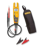 Fluke  T6-1000 (with Alligator Clips & Soft Case), LCD Voltage tester, 1000V ac/dc, Battery Powered, CAT III 1000V