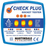 Martindale, Model CP-501 Socket Tester 13A 200 → 250V ac CAT II 300 V RS Calibration