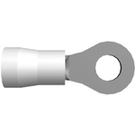 152874 | TE Connectivity, PIDG Insulated Crimp Ring Terminal, M3.5 Stud Size, 1.65mm² to 3.45mm² Wire Size, White