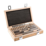RS PRO Gauge Block Set Steel Metric, 47 piece With UKAS Calibration