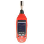 RS PRO RS-96 Air Quality Meter for Humidity, PM 2.5, PM 10, Temperature, +122 °F, +50 °C Max, 100%RH Max,