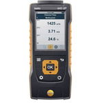 Testo 440 dP Data Logging Air Quality Monitor for Air Velocity, Temperature, +1370 (Temperature-TC) °C, +150