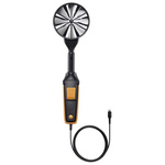 Testo Rotary Vane Probe, 20m/s Max, Measures Air Velocity, Temperature, Volume Air Flow