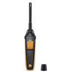 Testo Probe for Humidity, Temperature, +70°C Max, 100%RH Max, Battery-Powered