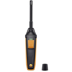 Testo Probe for Humidity, Temperature, +70°C Max, 100%RH Max, Battery-Powered